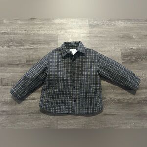 NWT Kids Zara plaid Coat